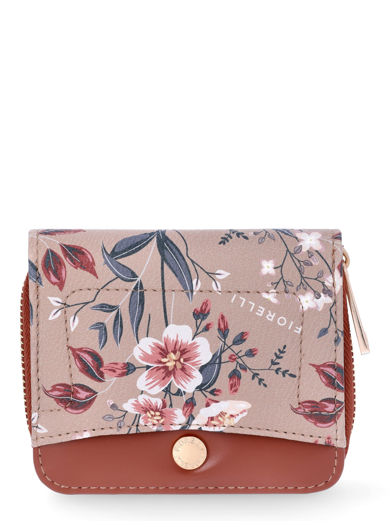 Fiorelli Women's Elizabeth Zip Around Wallet, Brown Floral