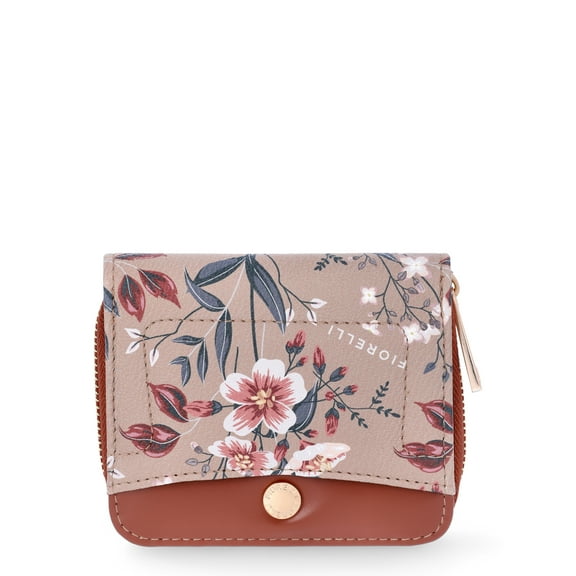 Fiorelli Women's Elizabeth Zip Around Wallet, Brown Floral
