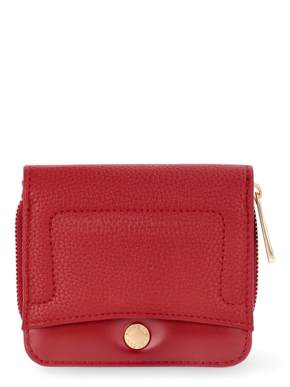 Women's Elizabeth Zip Around Wallet, Syrah Red