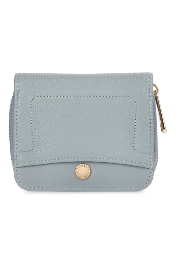 Women's Faux Leather Elizabeth Zip Around Wallet, Blue