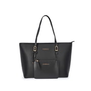 Fiorelli Womens Savannah Tote Handbag with Detachable Pouch, Black