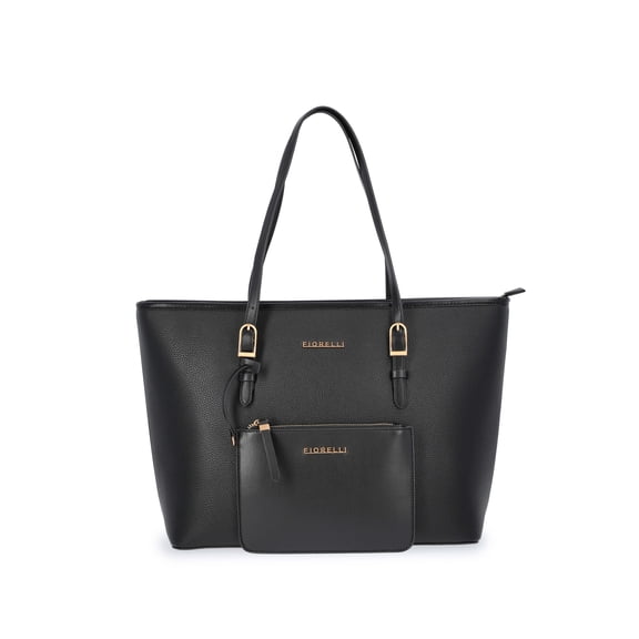 Fiorelli Women's Savannah Tote Handbag with Detachable Pouch, Black
