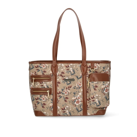Fiorelli Women's Brooke Tote Bag, Brown Floral