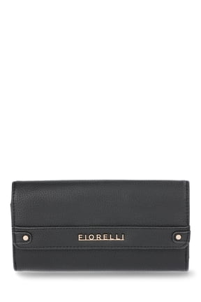 Women's Diana Double Sided Clutch Wallet, Black