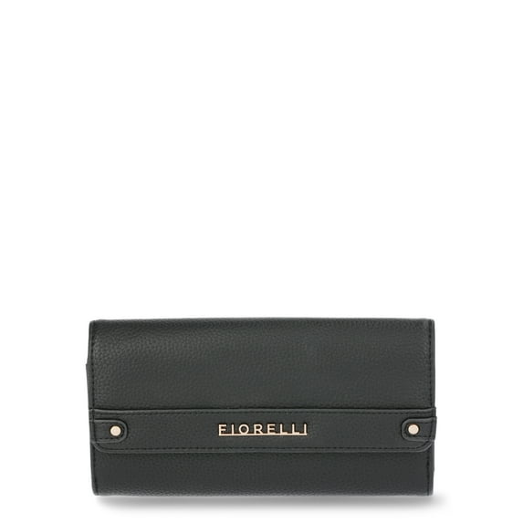 Fiorelli Women's Diana Double Sided Clutch Wallet, Black
