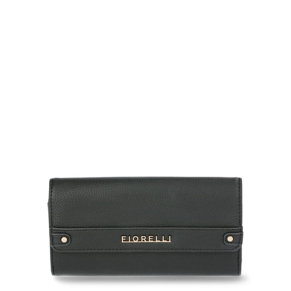 Fiorelli Women's Diana Double Sided Clutch Wallet, Black