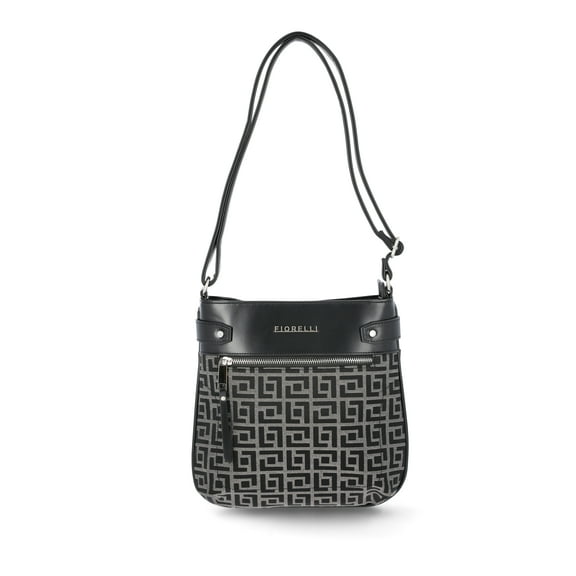Fiorelli Women's Lila Crossbody Handbag, Black Jacquard