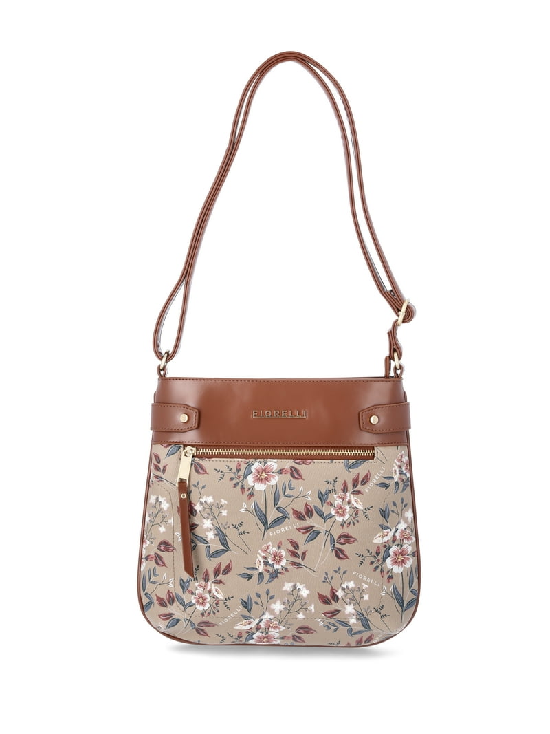 Fiorelli Women's Lila Crossbody Handbag, Brown Floral