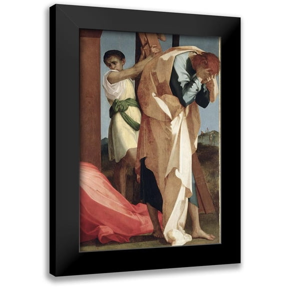 Fiorentino, Rosso 11x14 Black Modern Framed Museum Art Print Titled - Descent From The Cross (Detail)