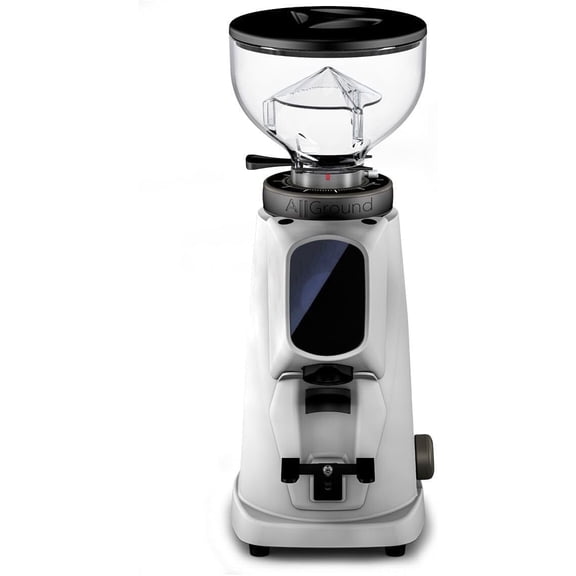 AllGround Sense All Purpose Home Coffee Grinder - Residential Grinder - Made in Italy - By Fiorenzato (White)