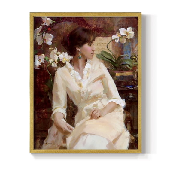 Fiori Di Aria Portrait in Paper Solid Wood 8 x 10 Framed Print