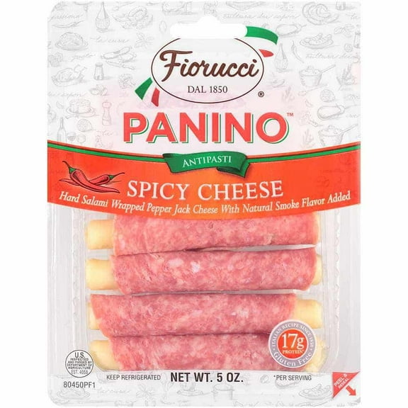 Fiorucci Pepperjack & Hard Salami Panino, 5 OZ, 12 Pack