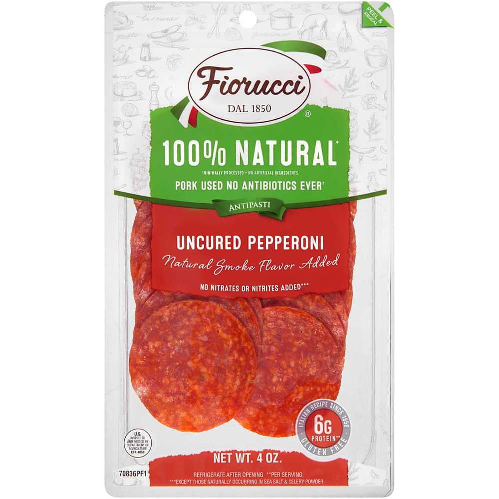 Fiorucci Pepperoni Sliced All Natural, 4 OZ, 12 Pack - Walmart.com