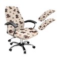 thumbnail image 1 of SCRAWLGOD Dachshund Paws Heart 3 PCS Non-Slip Computer Chair Cover with Armrest Protector Stretch Soft Desk Chair Seat Slipcover Scratch Resistant Swivel Chair Covers, S, 1 of 7