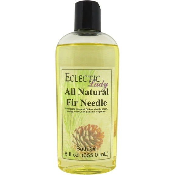 Fir Needle Bath Oil - Scented Body Oil - Relaxing & Moisturizing Bathing Oil - Fragrance Body Oil For Dry & Rough Sensitive Skin - 8 oz