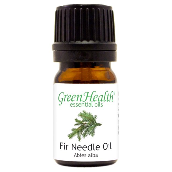 Fir Needle Essential Oil - 1/6 fl oz (5 ml) Glass Bottle w/ Euro Dropper - 100% Pure Essential Oil by GreenHealth