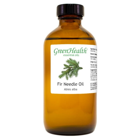 Fir Needle Essential Oil - 8 fl oz (237 ml) Glass Bottle w/ Cap - 100% Pure Essential Oil by GreenHealth