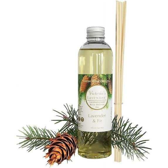 Fir Oil Reed Diffuser Refill — Natural Aromatherapy Oil for Reed Diffusers — Made in , Home SPA by — Up to 1 Year Supply, 8oz