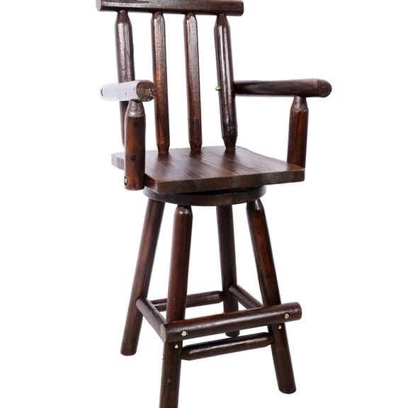 Fir Wood Stool / With Wide Armrests / Comfortable for Long Sitting