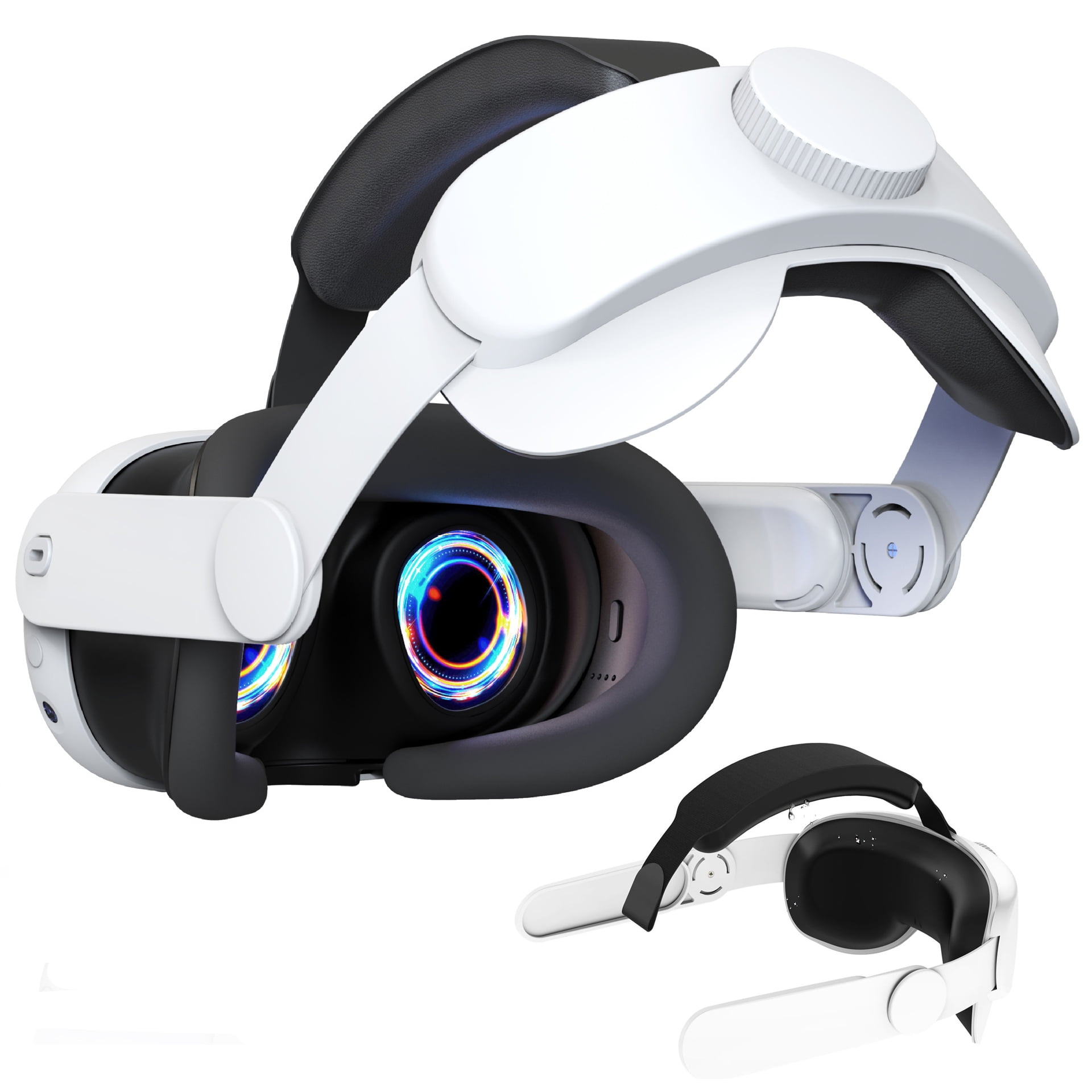 Firbon Adjustable Head Strap for Quest 3, Replacement Cushion for Quest 3 Accessories Elite Strap for Enhanced Support and Comfort, Balance Weight Reduce Pressure in VR