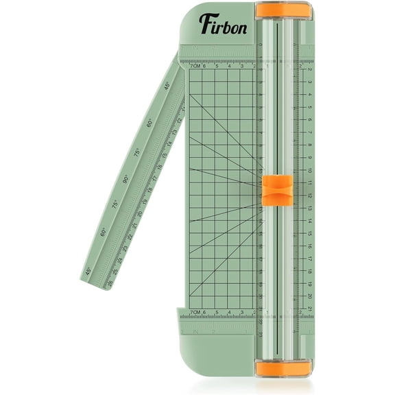 Firbon Morandi A5 Paper Cutter, Straight Small Paper Trimmer with Side Ruler, Morandi