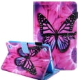 thumbnail image 1 of Fire 7 Case (2017/2015 Released, Not for 2019), Allytech Folio Slim Fit Stand Smart Cover Auto Sleep Wake Shockproof Anti-Slip Magnetic Closure Case for Amazon Fire 7, Rose Butterfly, 1 of 8
