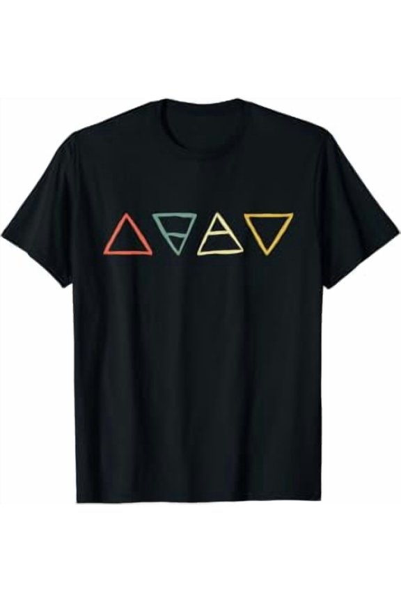Fire Air Water Earth Four Elements Symbols T-Shirt