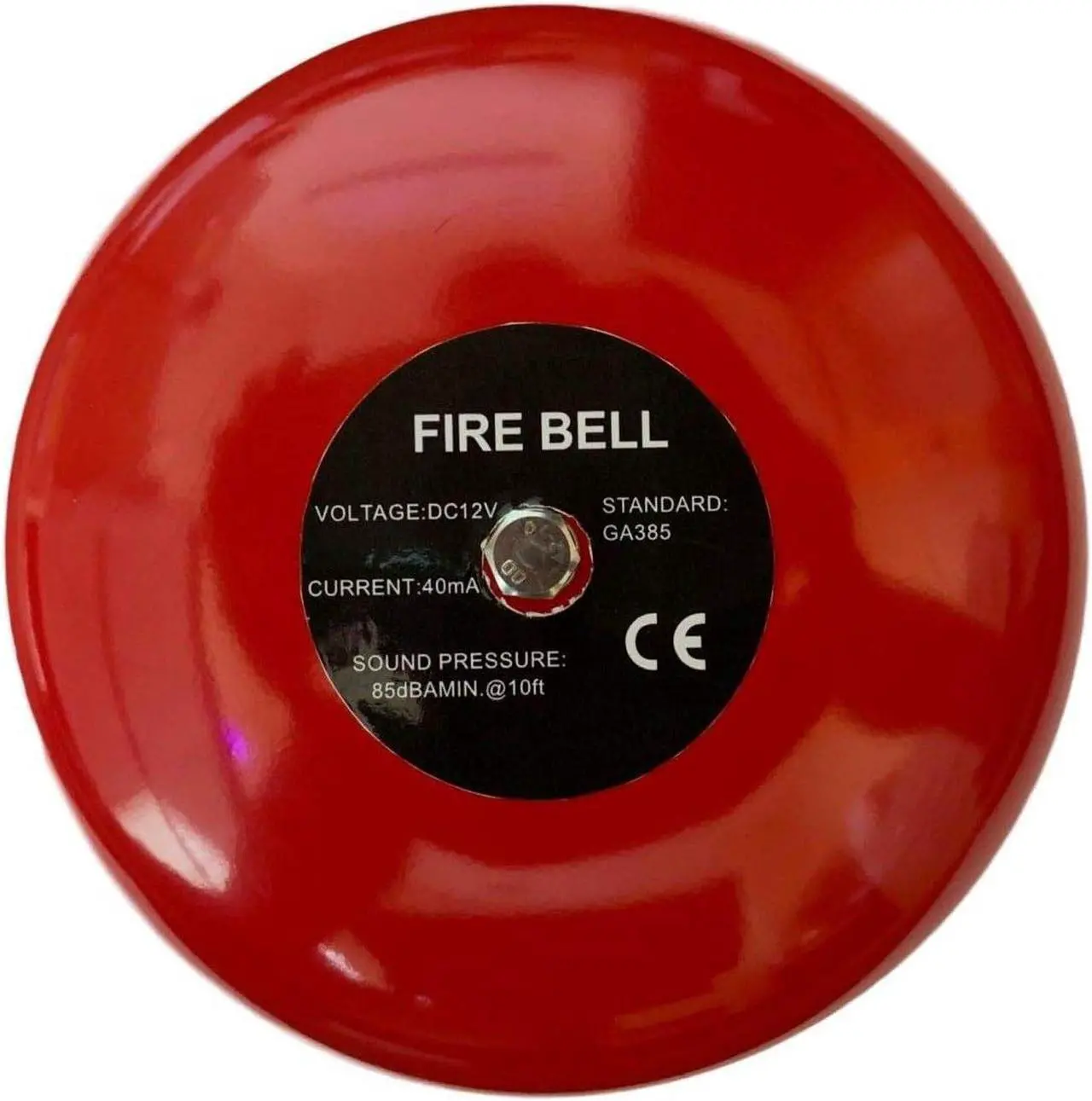 Fire Alarm Bell - 6 Inches Ringing Bell - 12 Volt DC Bell Extra Loud Doorbell, Chime Alarm Or Multi Purpose Bell. Can Be Wired Into Any Device with 12V DC Output