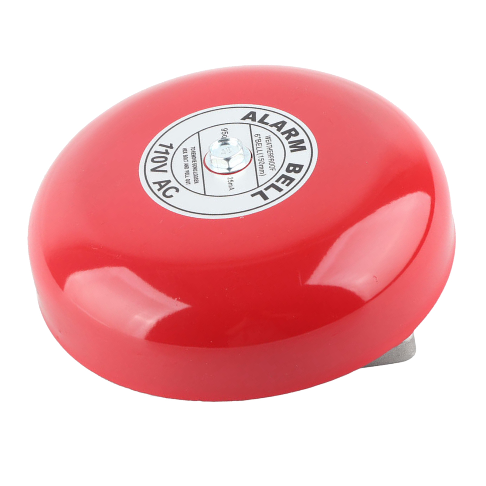 Fire Alarm Bell Metal Round Alarm Bell Internal Strike Type Alarm Bell