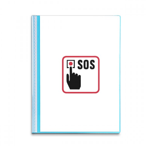 Fire Alarm Call Button Art Deco  Fashion Book Sheet Protectors Portfolio Binder Folder