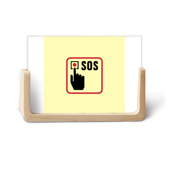 Fire Alarm Call Button Art Deco Fashion Photo Wooden Photo Frame Tabletop Display
