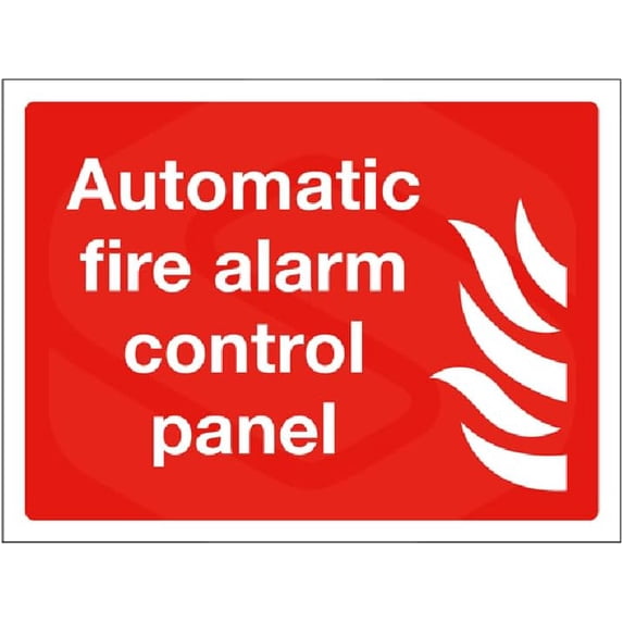 Fire Alarm Control Panel Sign (ii) Metal Sign 8 x 12 Inches – Clear ...