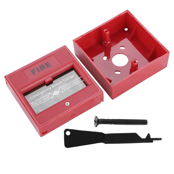 Fire Alarm Glass Break Switch 24-220VDC for Quick Emergency Exits and Signal Transmission