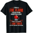 Fire Alarm Installer Systems Technician House Detector TShirtL