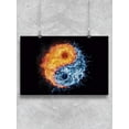 thumbnail image 1 of Fire And Water Yin Yang Poster -Image by Shutterstock, 1 of 2