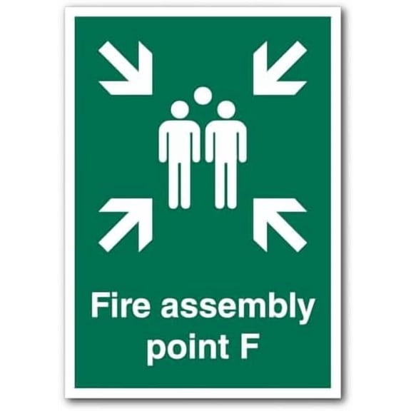 Fire Assembly Point F Sign Fire Assembly Point Signs Signage Metal Tin Sign 8 x 12 inch