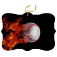 thumbnail image 1 of Fire Baseball - for Car Interior Rear View Mirror Hanger Car Accessories Interior Decoration Hanging Ornament Fancy Christmas Tree Ornament for Christmas, 1 of 1