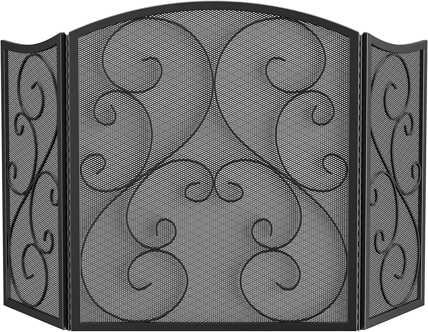 WOLTU Paravento Da Interno, A 4 Pannelli Con Telaio In Metallo E Supporto Pannelli Divisori Per Interni Per Casa E Ufficio 224x182cm Grigio Scuro 84061971