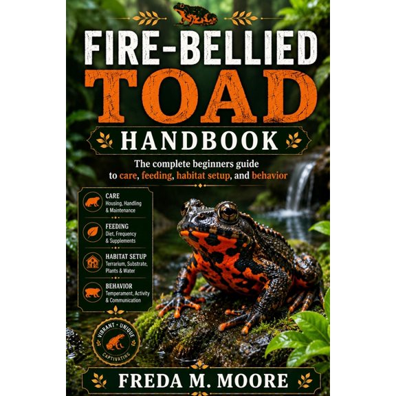 Fire-Bellied Toad Handbook: The complete beginners guide to care, feeding, habitat setup, and behavior, (Paperback)