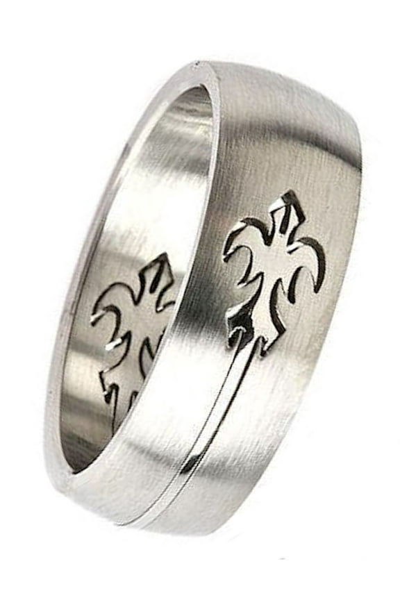 Fire Bird Cut-Out 316L Surgical Stainless Steel 8mm Ring