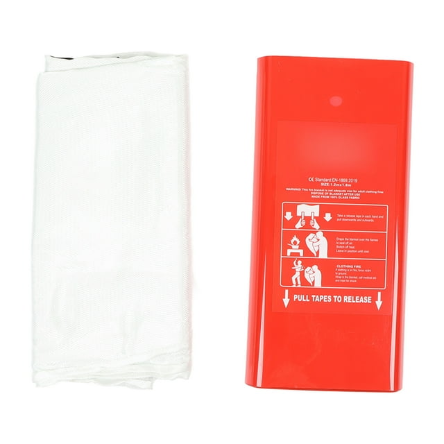 Fire Blanket Glass Fiber Flame Retardant Emergency Blanket for Hotels ...