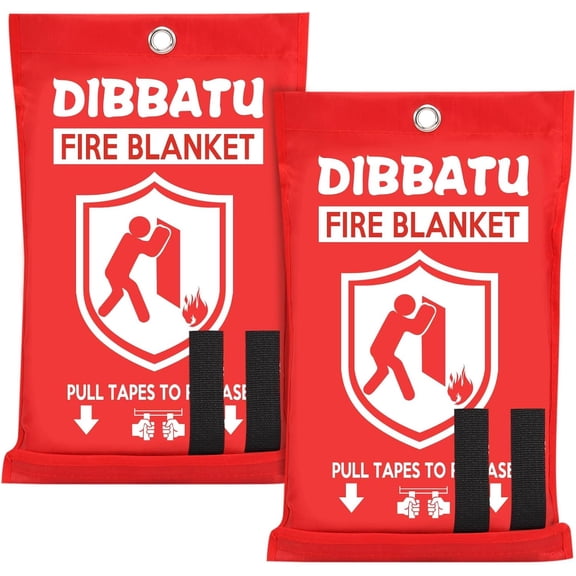 Fire Blanket for Home and Kitchen, Fire Blankets Emergency for Home, Emergency Fire Blankets Retardant for House, Fireproof Blanket, Survival FireBlanket for Kitchen,Fireplace, Grill, BBQ