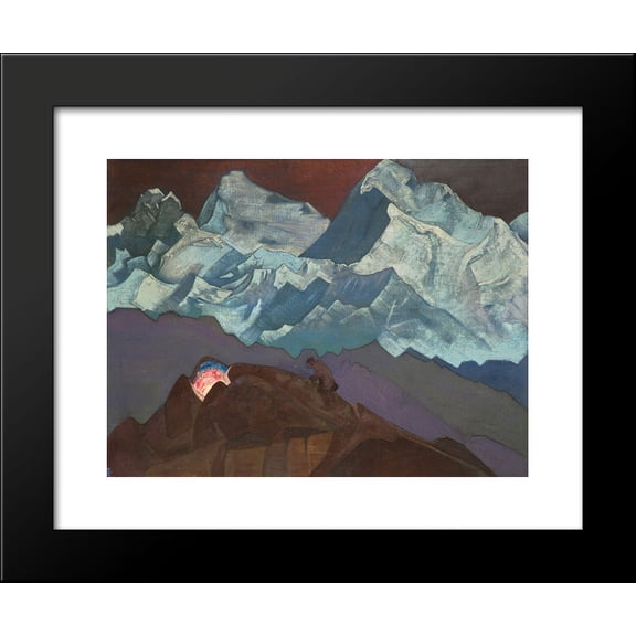 Fire Blossom 20x24 Framed Art Print by Nicholas Roerich