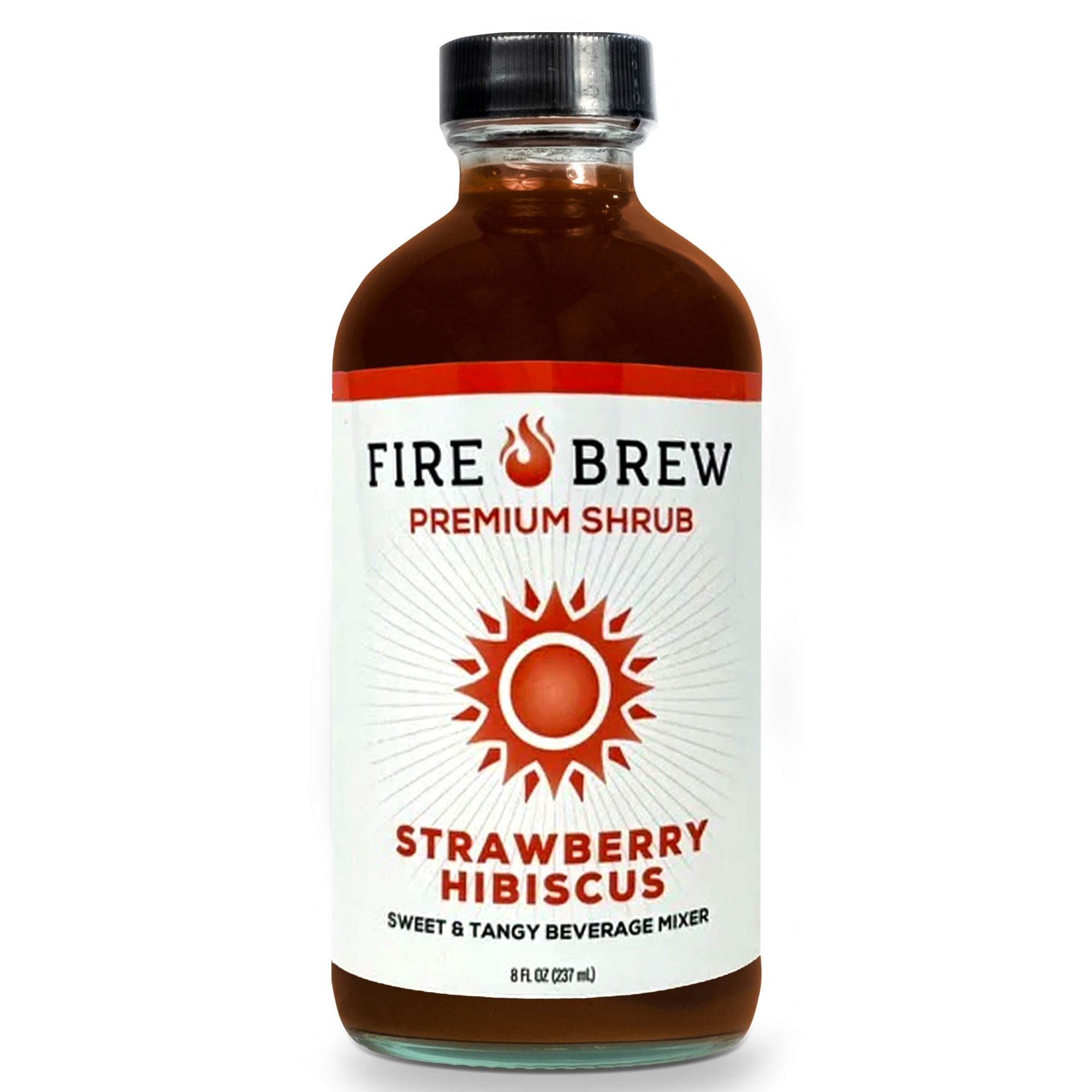 Fire Brew Premium Shrub – Strawberry Hibiscus Shrub | 16 Concentrated ...