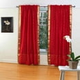 thumbnail image 1 of Fire Brick Rod Pocket  Sheer Sari Curtain / Drape / Panel   - 60W x 84L - Piece, 1 of 4