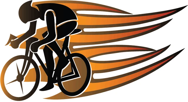 Fire Bycicle Rider Car Sticker Phone Decal Water Bottle Stickers Car ...