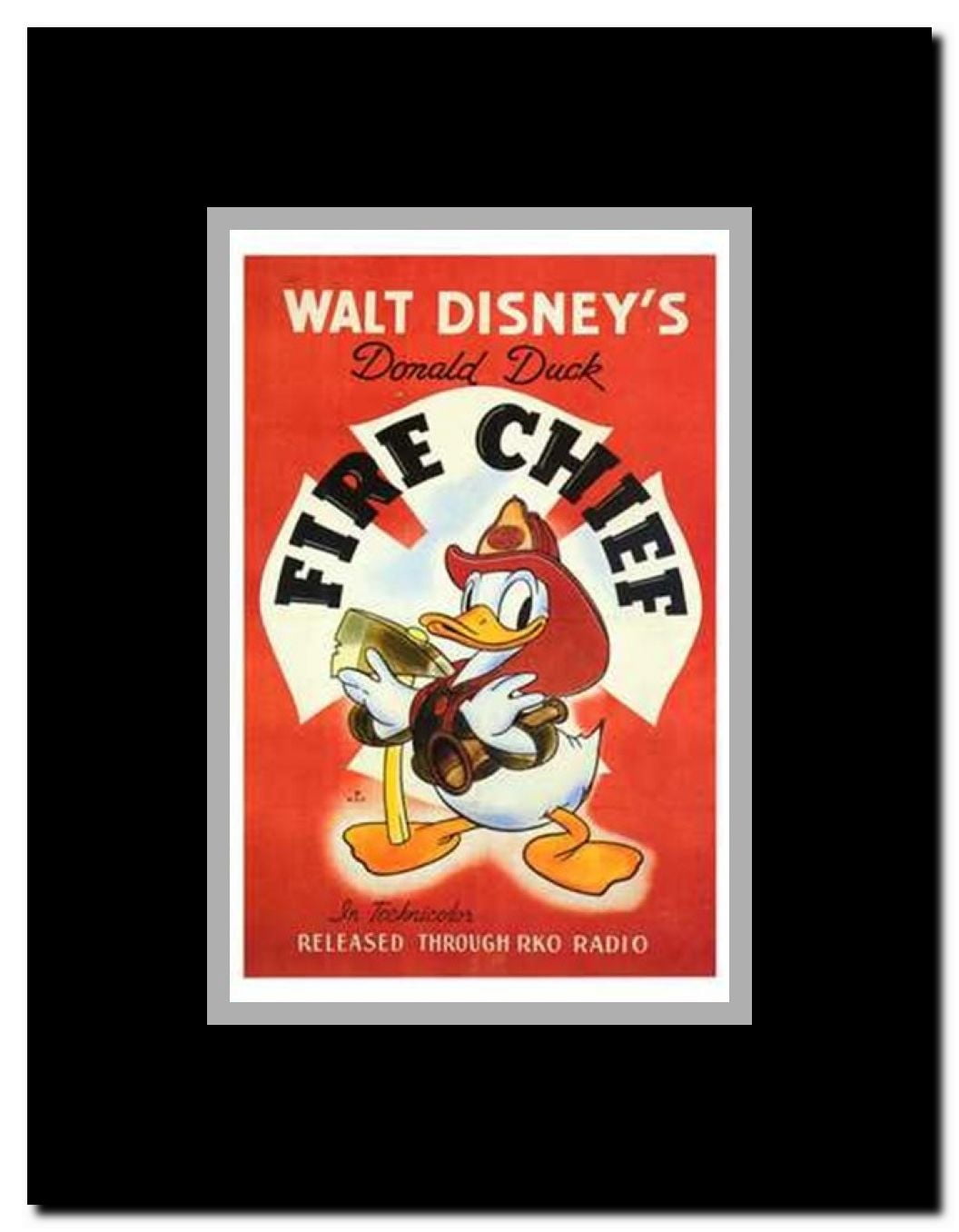 Fire Chief Framed Movie Poster