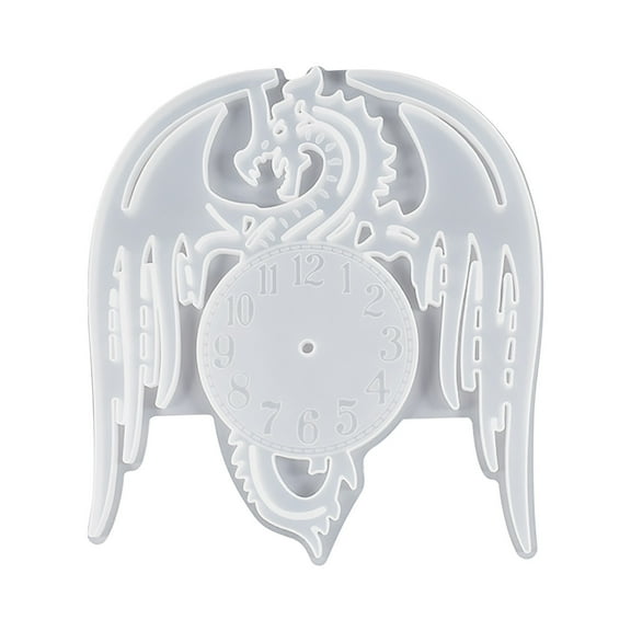 Fire Clock Mold for DIY Clock Making - Food-Grade, Safe & Reusable Pendant Clock Container with Clear Texture - Easy Demolding Design