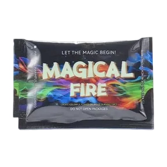Fire Color Changing Packets For Camping Bonfire Fireplaces, 1 Pack Toss Into Wood-Burning Flames, Instant Colorful Flame Visual Spectacle Lasting Up To An Hour