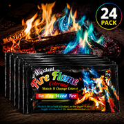 Fire Color Changing Packets for Fire Pits, Campfire Color Flame Packets, 24 Pack